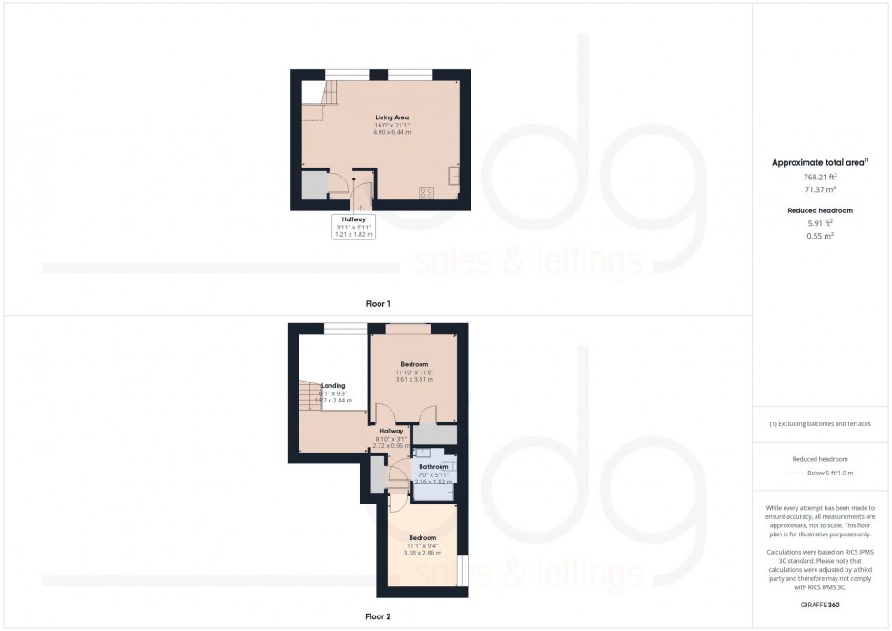 Floorplan for Samuels Court, Lancaster, LA1