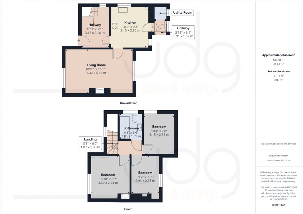 Floorplan for Peel Crescent, Lancaster, LA1