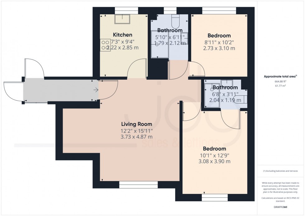 Floorplan for Waterside, Lancaster, LA1