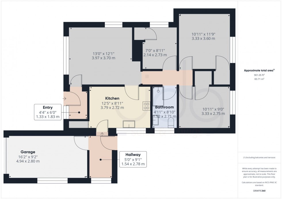 Floorplan for Goodwood Road, Lancaster, LA1