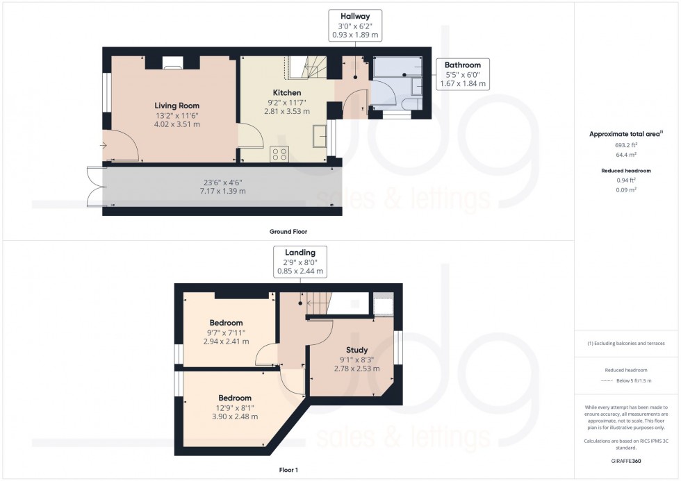 Floorplan for Woodville Street, Lancaster, LA1