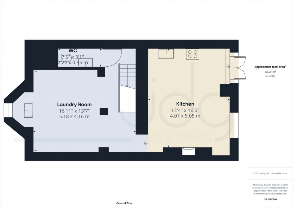 Floorplan for West Road, Lancaster, LA1