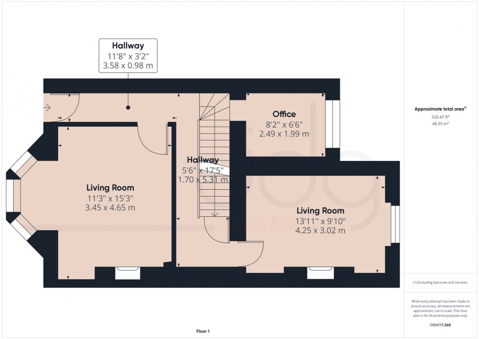 Floorplan for West Road, Lancaster, LA1