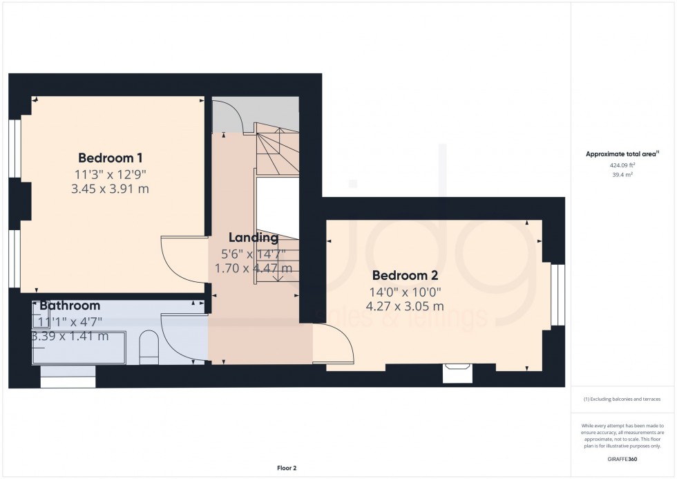 Floorplan for West Road, Lancaster, LA1