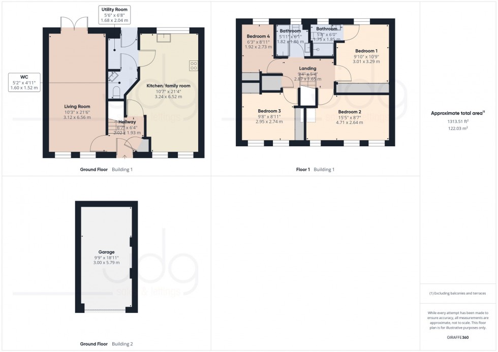 Floorplan for Macdonald Way, Lancaster, LA1