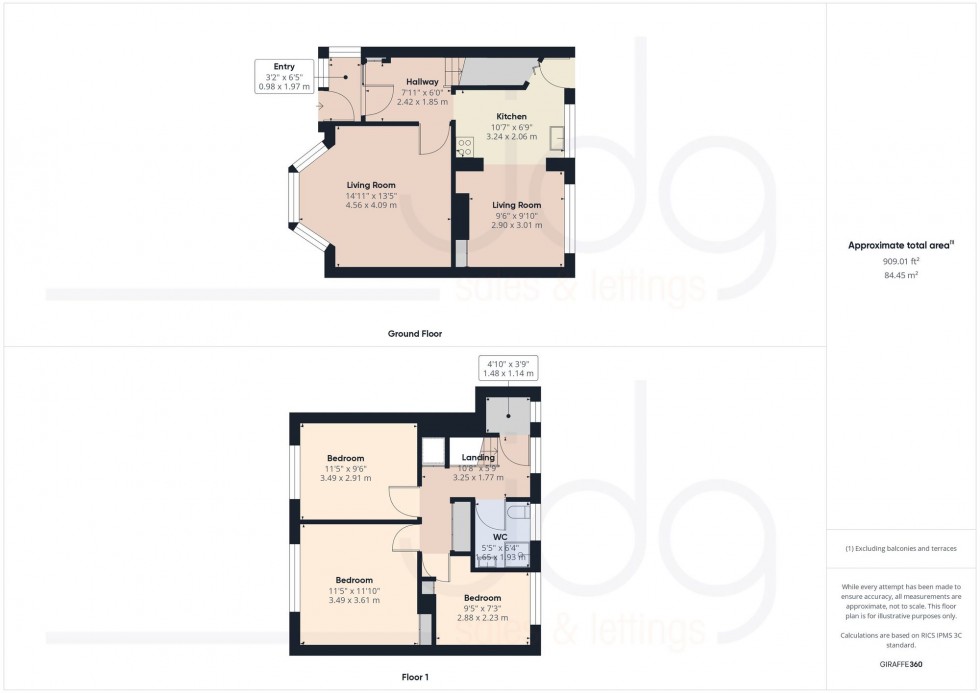 Floorplan for Ingleton Drive, Lancaster, LA1