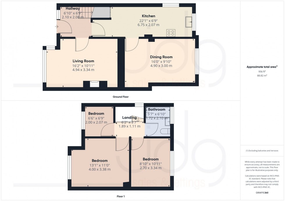 Floorplan for Parkfield Drive, Lancaster, LA1