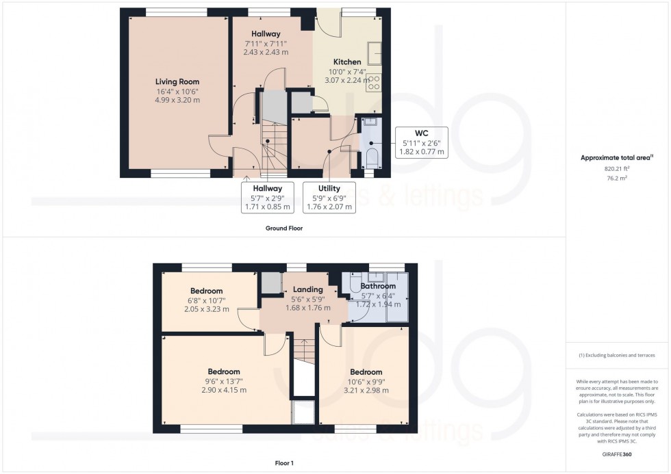 Floorplan for Shakespeare Road, Lancaster, LA1