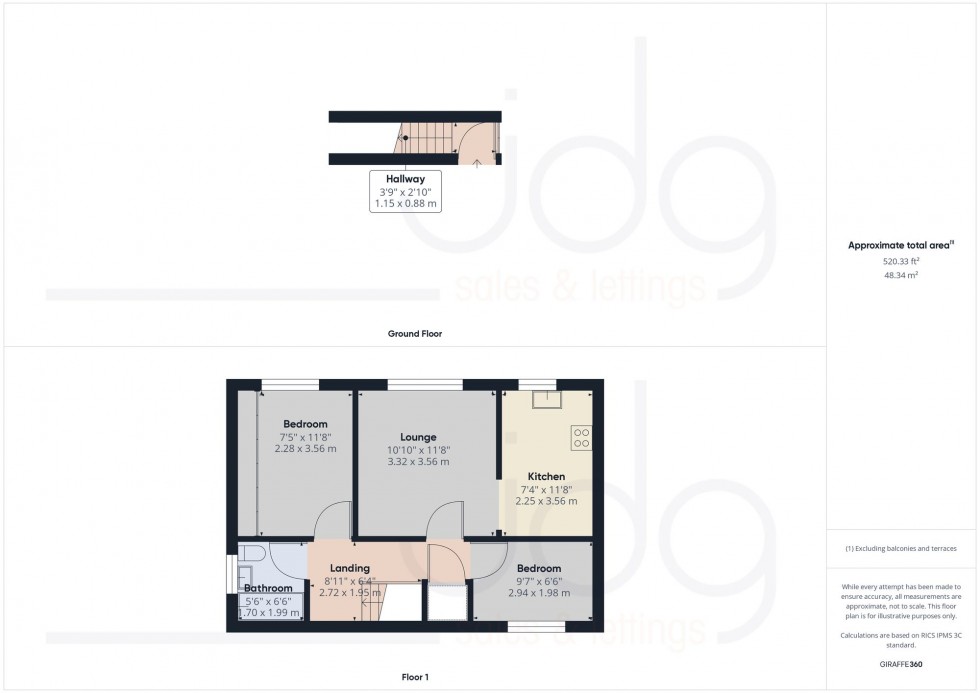 Floorplan for Severn Court, Morecambe, LA3