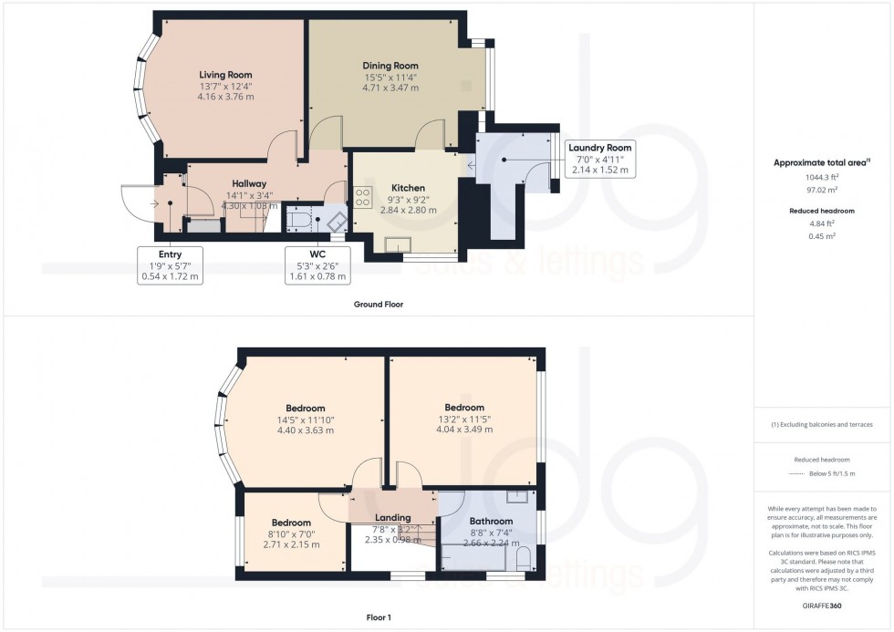 Floorplan for Pembroke Avenue, Morecambe, LA4