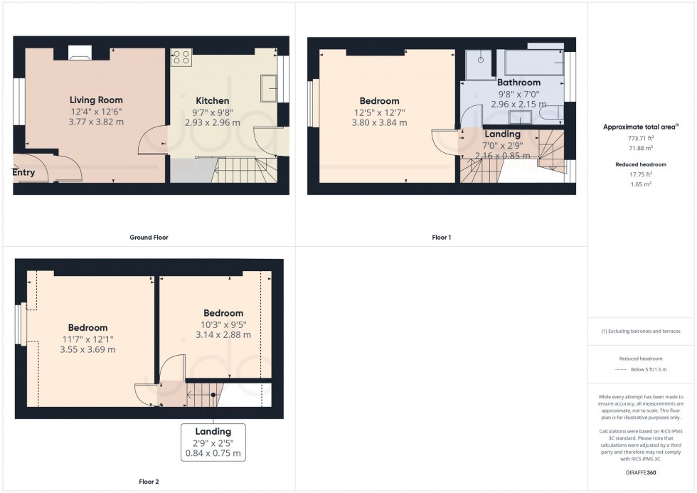 Floorplan for Prospect Street, Lancaster, LA1