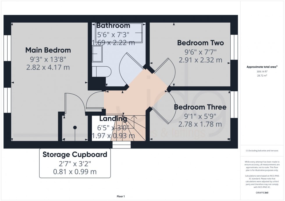 Floorplan for Africa Drive, Lancaster, LA1