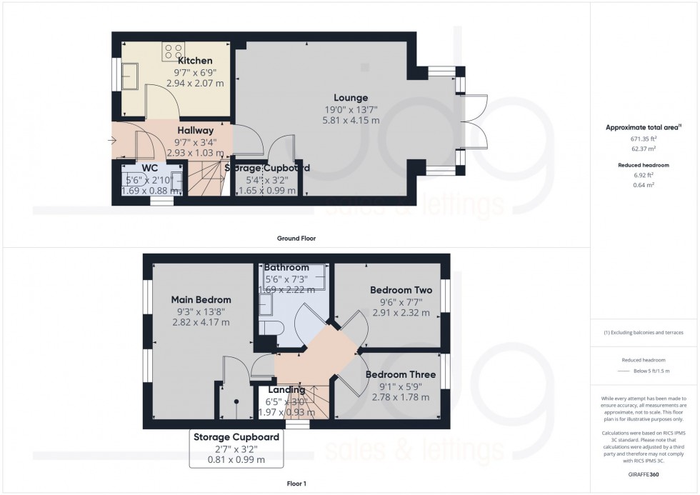 Floorplan for Africa Drive, Lancaster, LA1