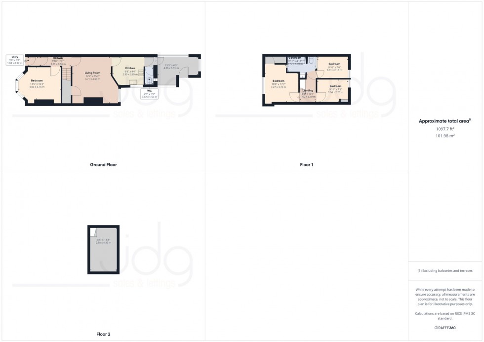 Floorplan for Ulster Road, Lancaster, LA1