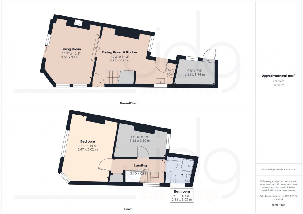 Floorplan for Gerrard Street, Lancaster, LA1