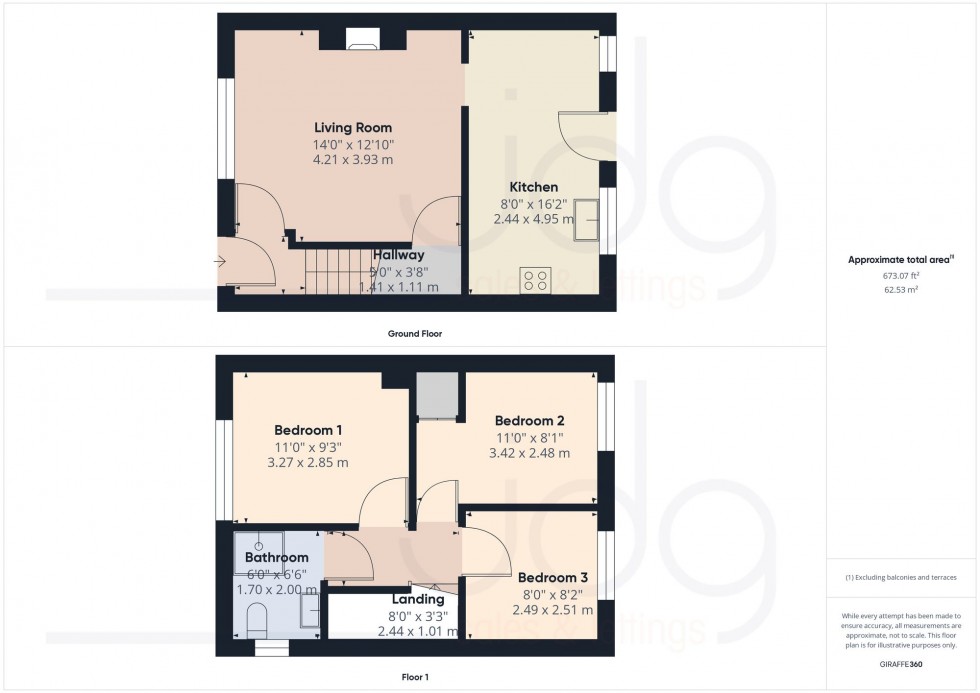 Floorplan for Ryelands Road, Lancaster, LA1