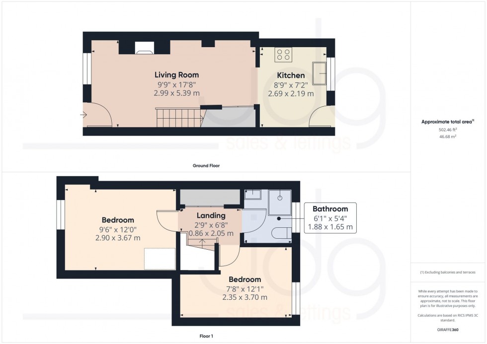 Floorplan for Pinfold Lane, Lancaster, LA1