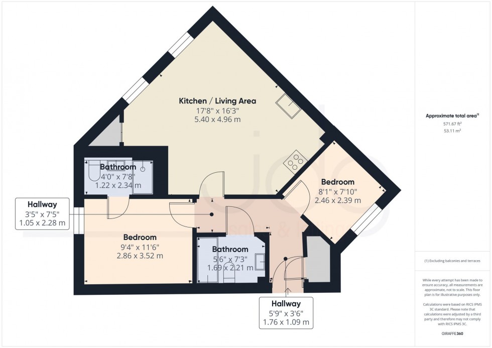 Floorplan for Pottery Gardens, Lancaster, LA1