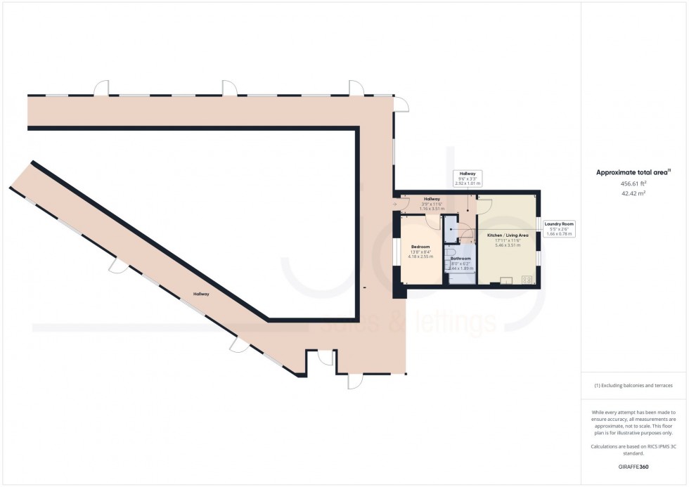 Floorplan for Aalborg Place, Court View House, LA1