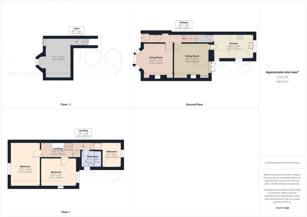 Floorplan for Bowerham Road, Lancaster, LA1